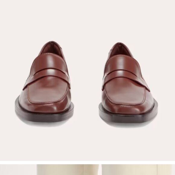 NWT Everlane Brown Leather Penny Loafer size 10 - Picture 3 of 6